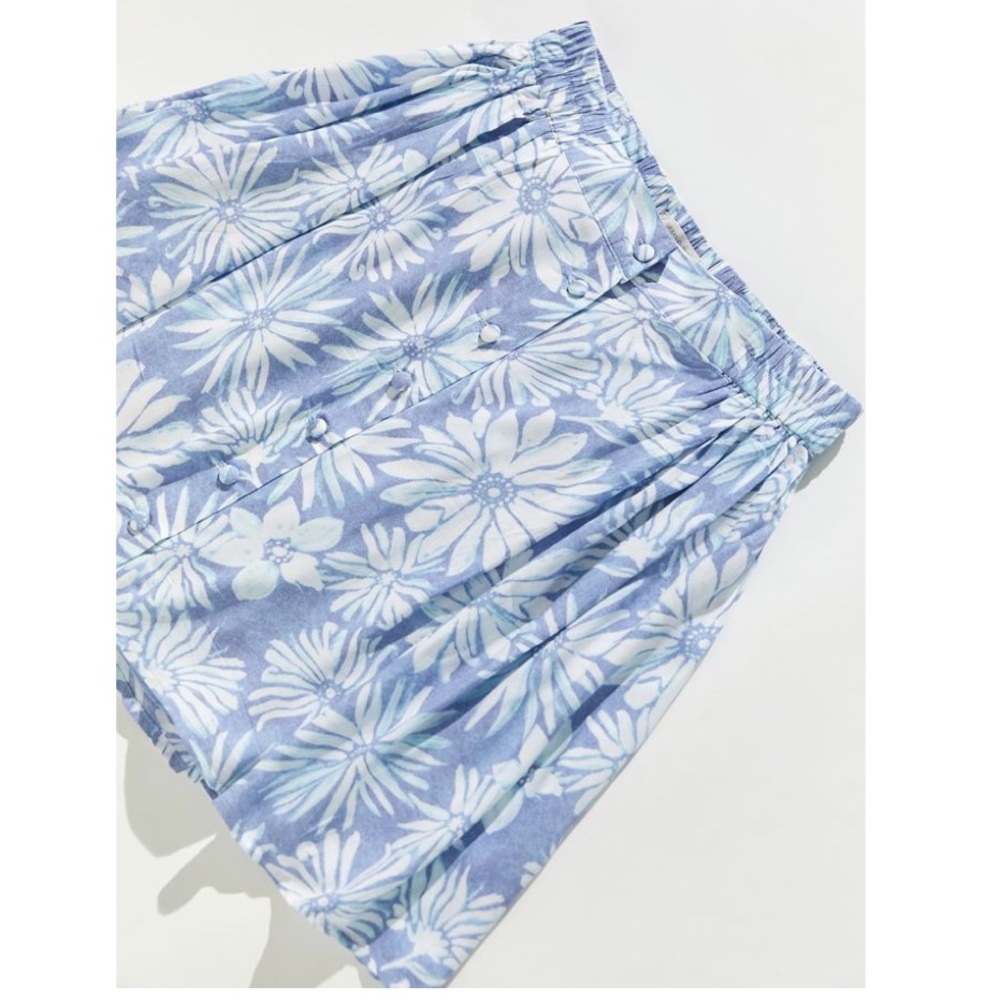 UO Lily Button Front Mini Skirt